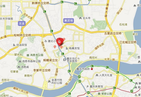 唐風(fēng)采重慶江北店地圖